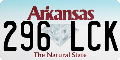 AR license plate 296LCK