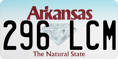 AR license plate 296LCM