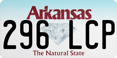 AR license plate 296LCP