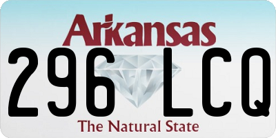 AR license plate 296LCQ