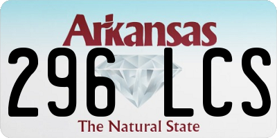 AR license plate 296LCS
