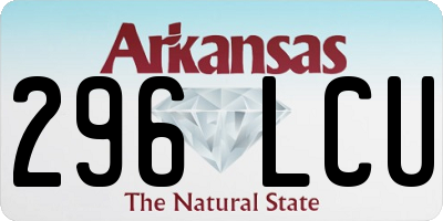 AR license plate 296LCU