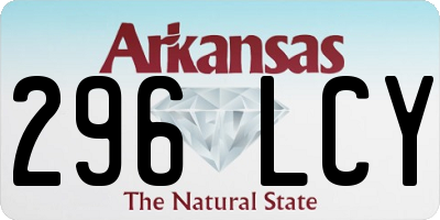 AR license plate 296LCY