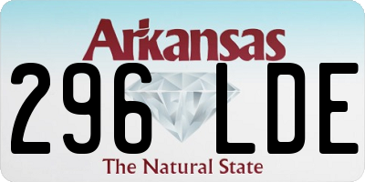 AR license plate 296LDE