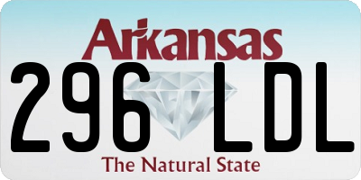AR license plate 296LDL