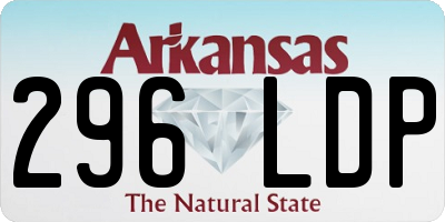 AR license plate 296LDP