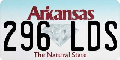 AR license plate 296LDS