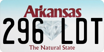 AR license plate 296LDT