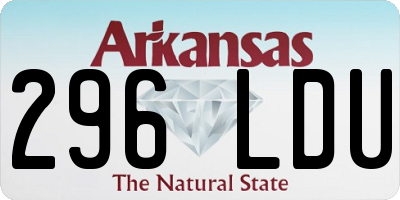 AR license plate 296LDU