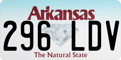 AR license plate 296LDV