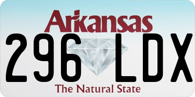 AR license plate 296LDX