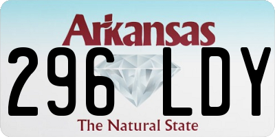 AR license plate 296LDY