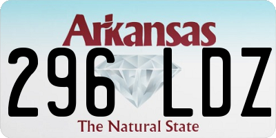 AR license plate 296LDZ