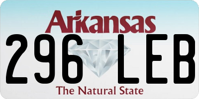 AR license plate 296LEB