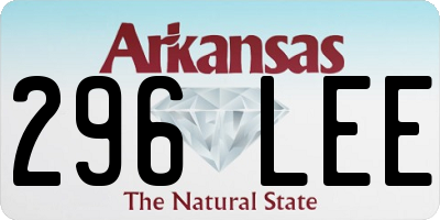 AR license plate 296LEE
