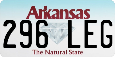 AR license plate 296LEG