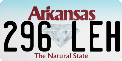 AR license plate 296LEH