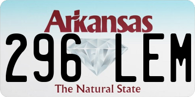AR license plate 296LEM