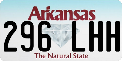 AR license plate 296LHH