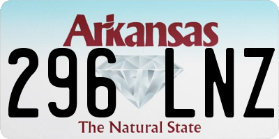 AR license plate 296LNZ