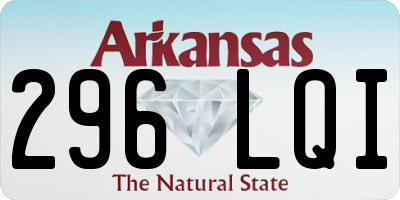 AR license plate 296LQI
