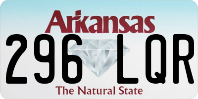 AR license plate 296LQR