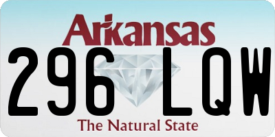 AR license plate 296LQW