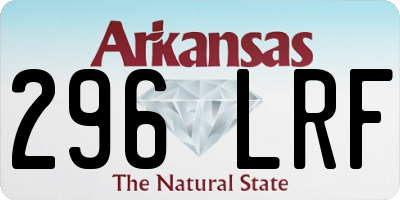 AR license plate 296LRF