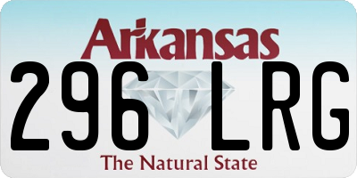 AR license plate 296LRG