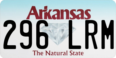 AR license plate 296LRM
