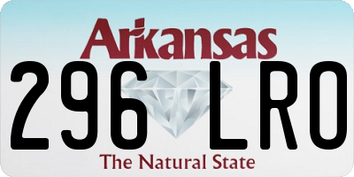 AR license plate 296LRO
