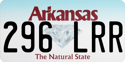 AR license plate 296LRR