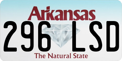AR license plate 296LSD