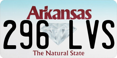 AR license plate 296LVS