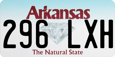 AR license plate 296LXH