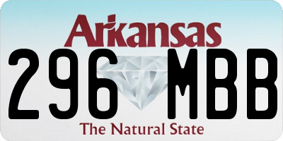AR license plate 296MBB