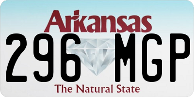 AR license plate 296MGP