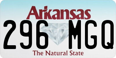 AR license plate 296MGQ