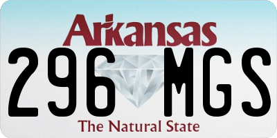 AR license plate 296MGS