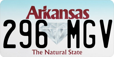 AR license plate 296MGV