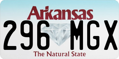 AR license plate 296MGX