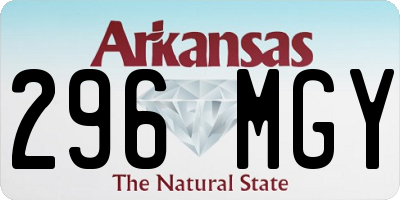 AR license plate 296MGY