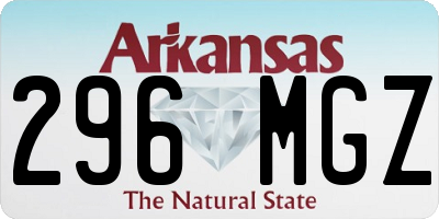 AR license plate 296MGZ
