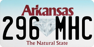 AR license plate 296MHC