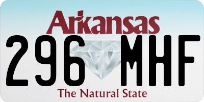 AR license plate 296MHF