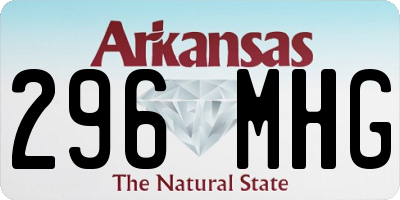 AR license plate 296MHG