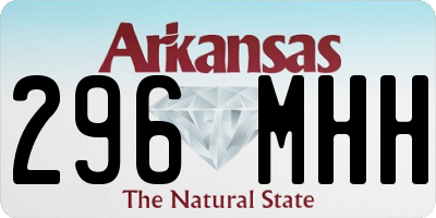 AR license plate 296MHH