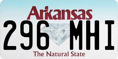 AR license plate 296MHI