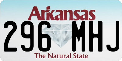 AR license plate 296MHJ