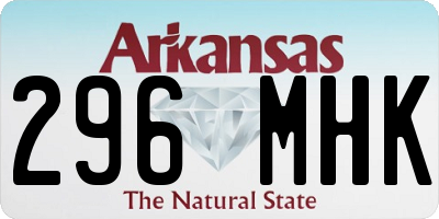 AR license plate 296MHK